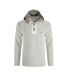 Mens bakersfield macaroni button neck hoodie ecru Weird Fish-1