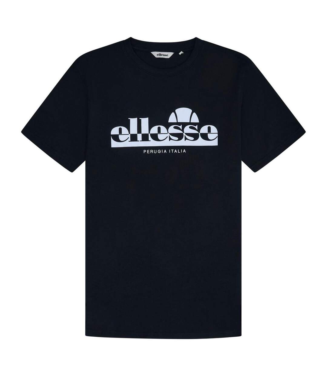 Mens Rillas Logo T-shirt Black Ellesse-1
