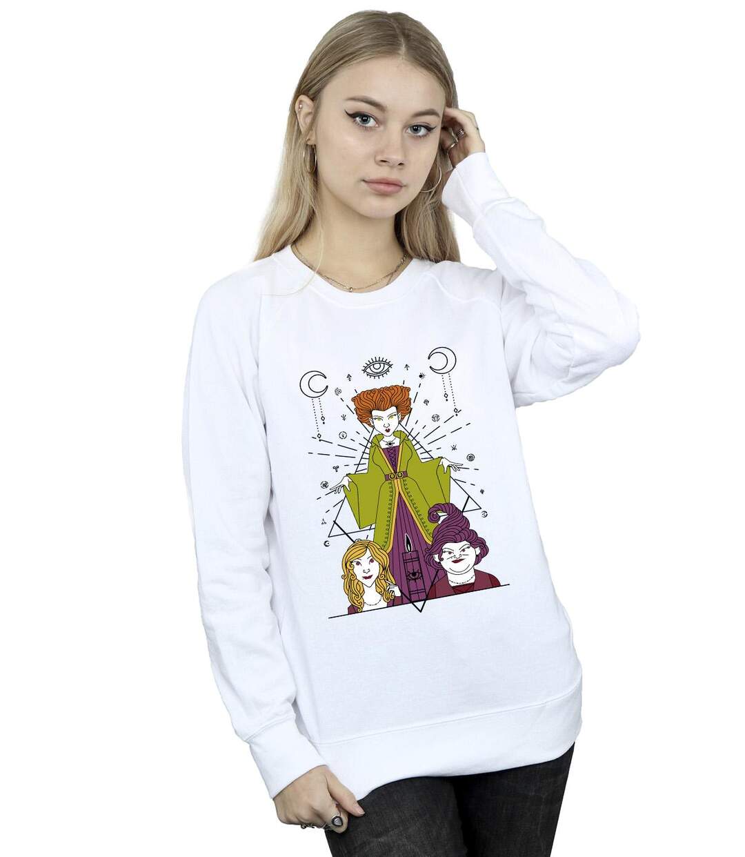 Disney - Sweat HOCUS POCUS CANDLE - Femme (Blanc) - UTBI15709-2