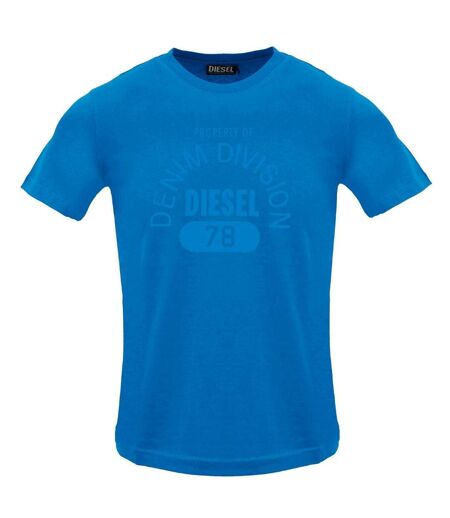 T-shirt Motif/style Logo Property Of Denim Division Adulte Bleu Roi Diesel