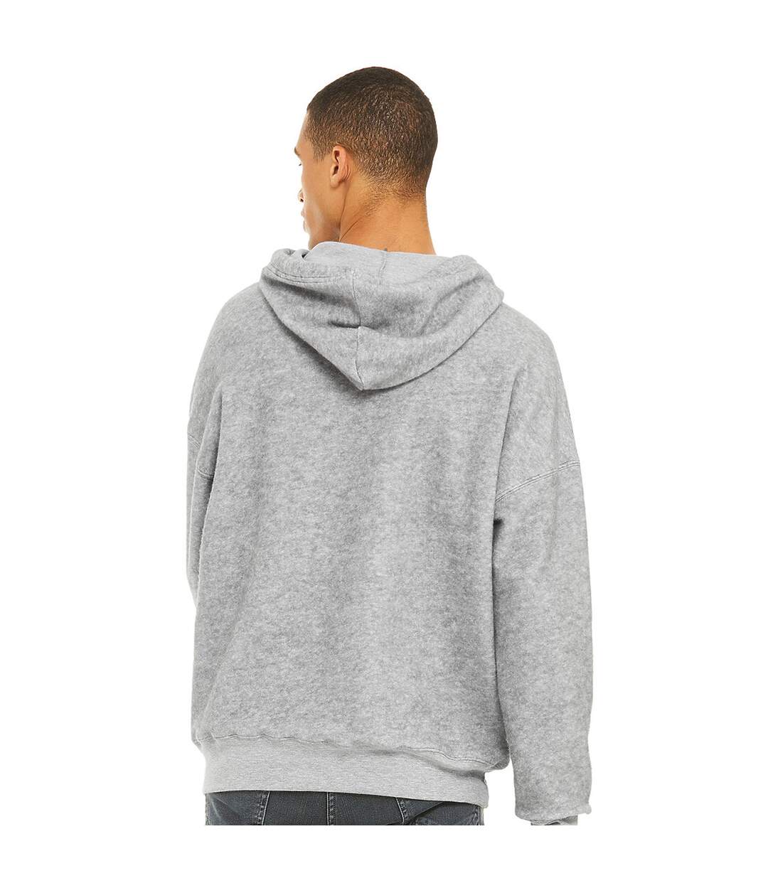 Unisex adult sueded hoodie slate grey heather Bella + Canvas-2