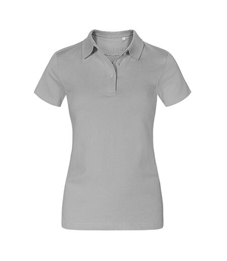 Polo Femme Nouveau Gris Clair Uni Promodoro