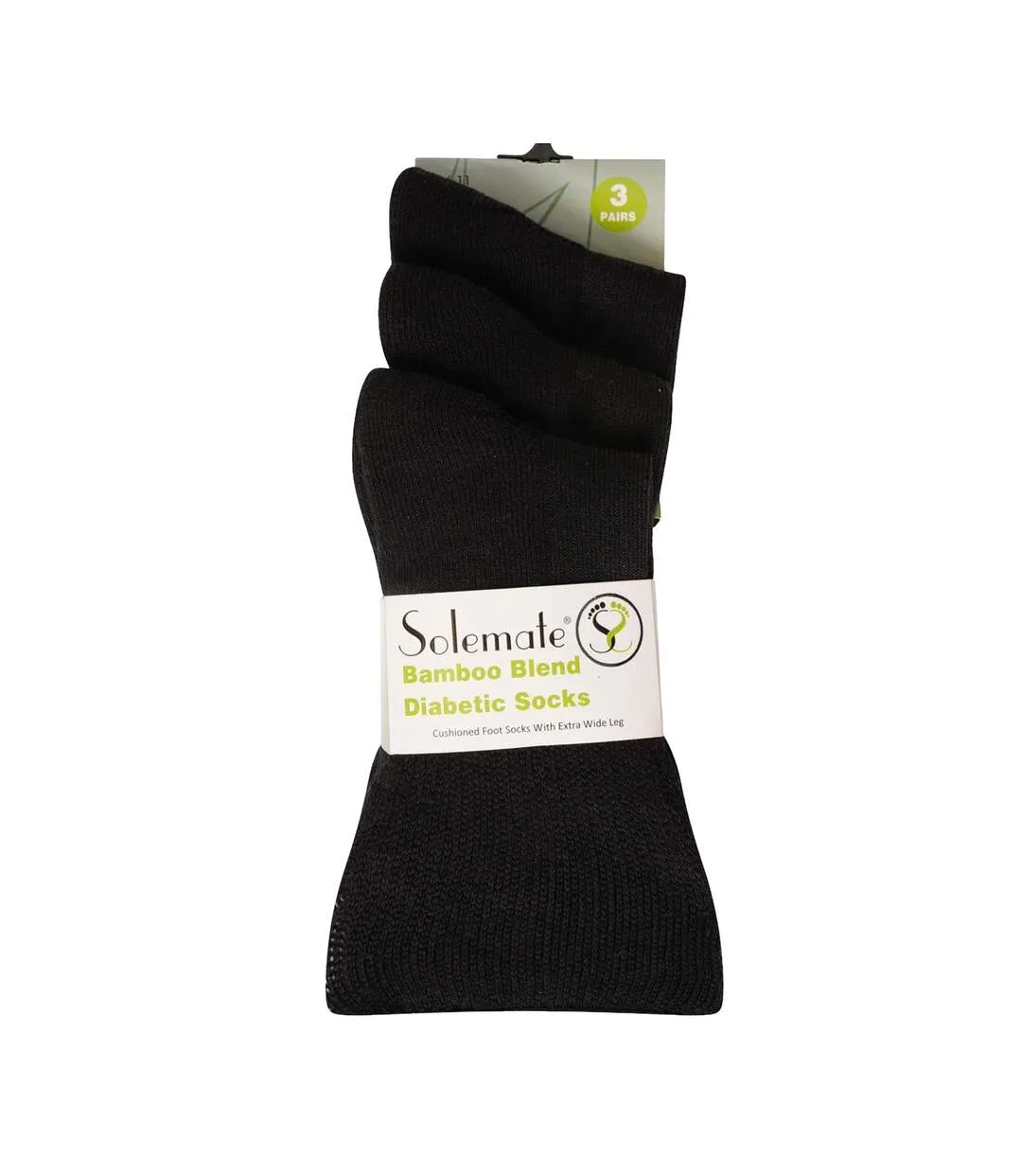 Chaussettes Diabétiques Homme Noir Soxy-3
