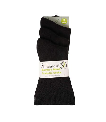Chaussettes Diabétiques Homme Noir Soxy