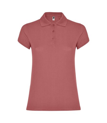 Polo star femme rouge chrysanthème Roly