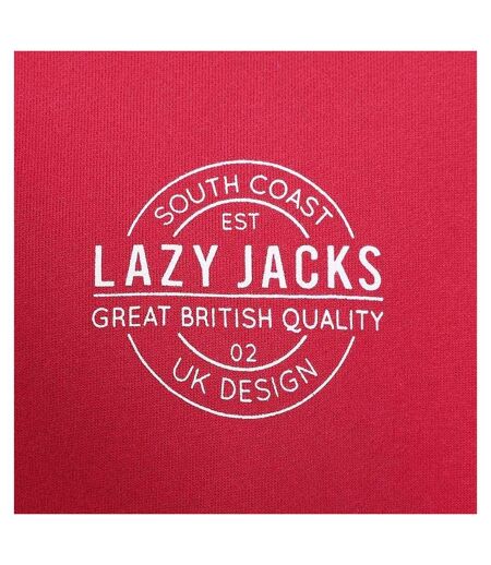 Mens Printed Hoodie Rouge Lazy Jacks