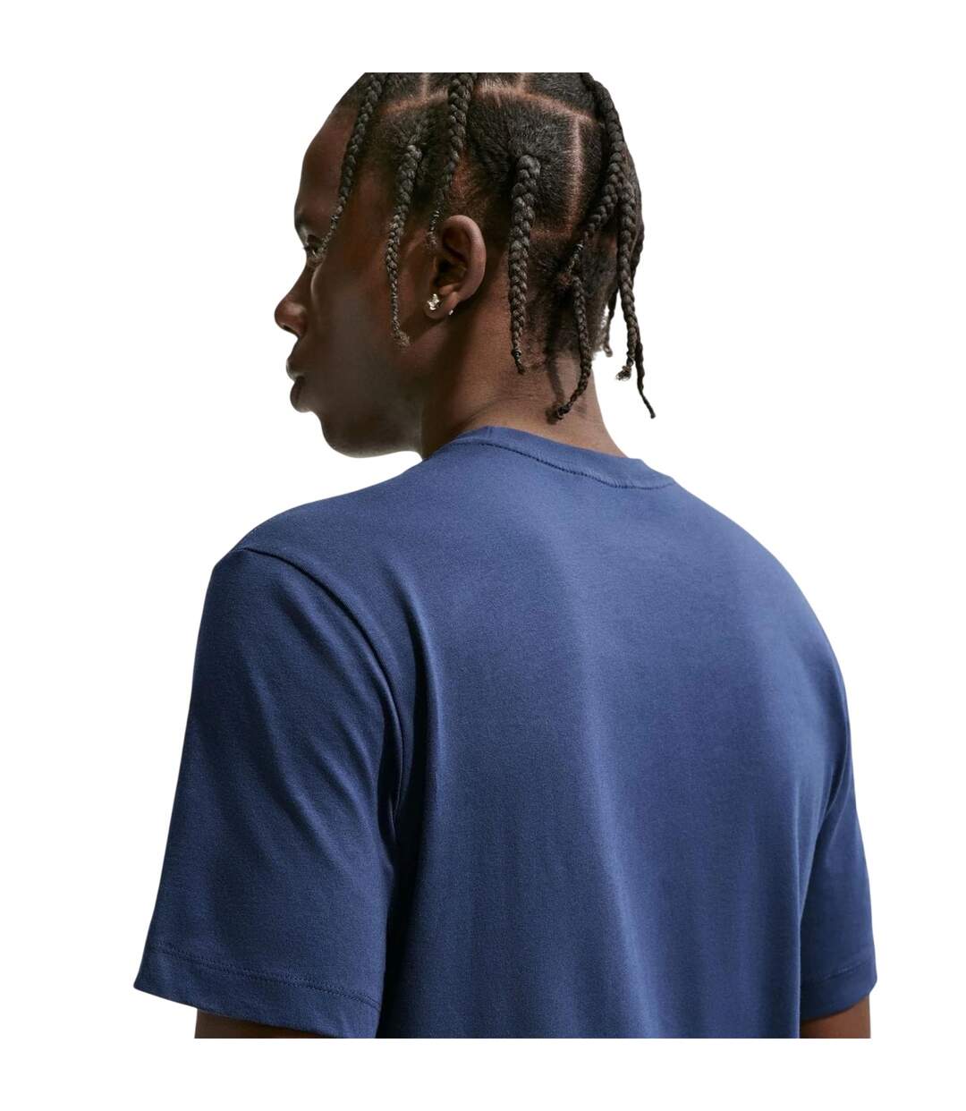 Mens Swoosh Graphic Print T-shirt Navy Nike-4