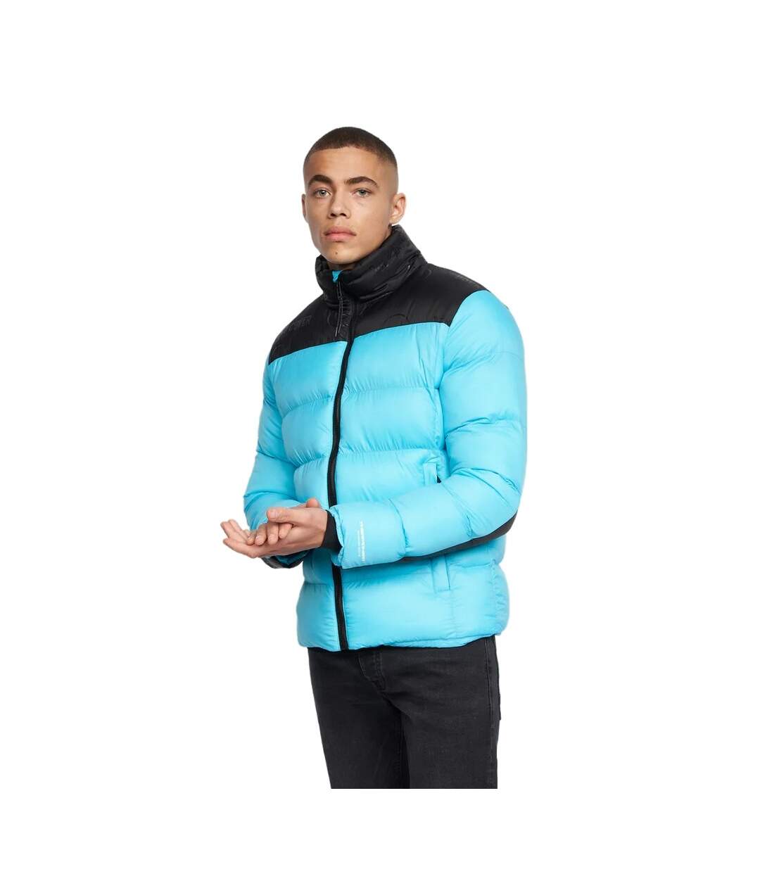 Duck and Cover Mens Synflax Puffer Jacket (Turquoise)