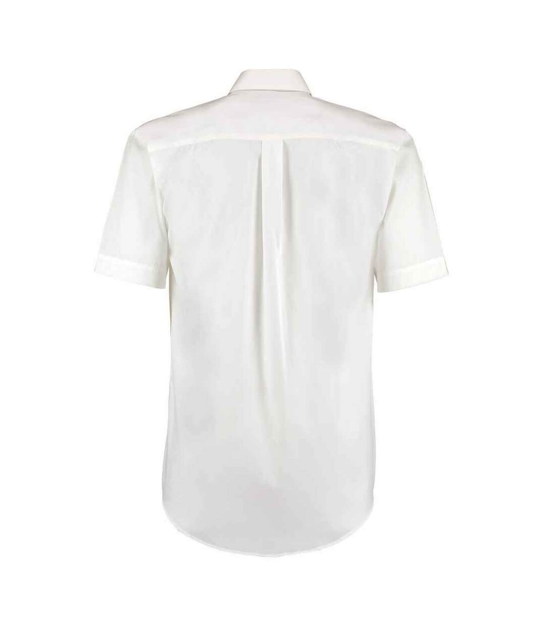 Chemise Manches Courtes Premium Homme Blanc Kustom Kit-2