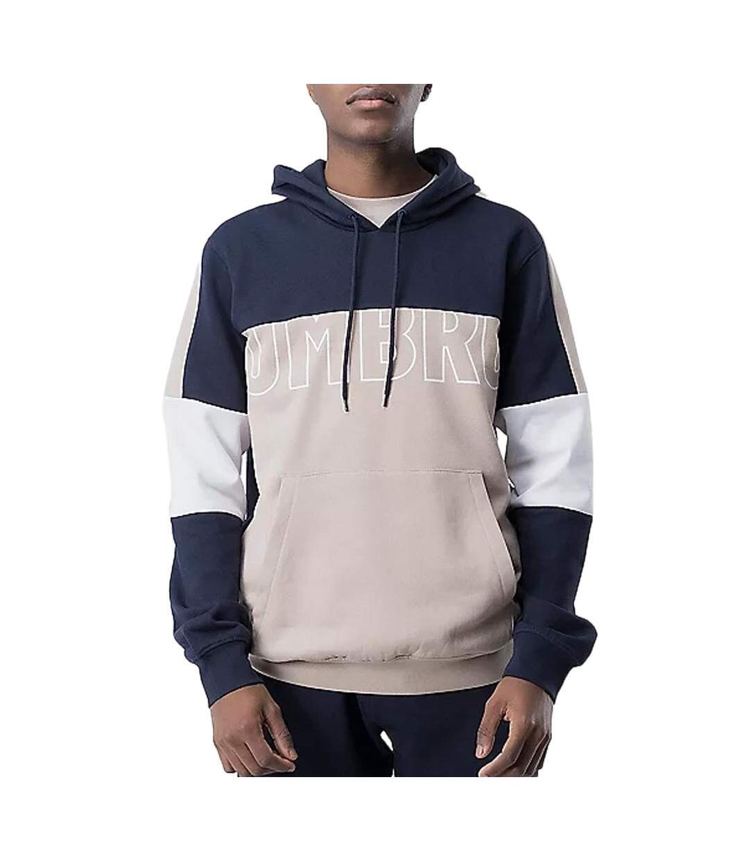 Sweat marine/beige homme umbro spl net-1
