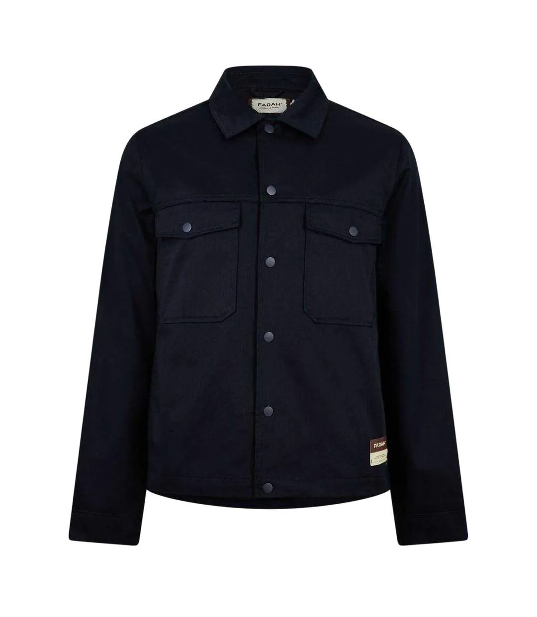 Mens Dillinger Bomber Jacket Navy Farah-1