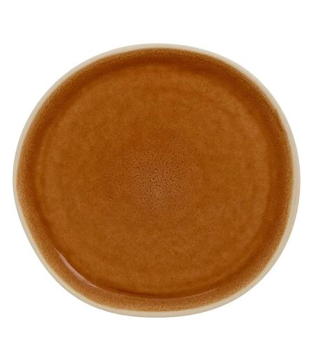 Lot de 6 Assiettes à Dessert en Faïence Wonja 21cm Ocre