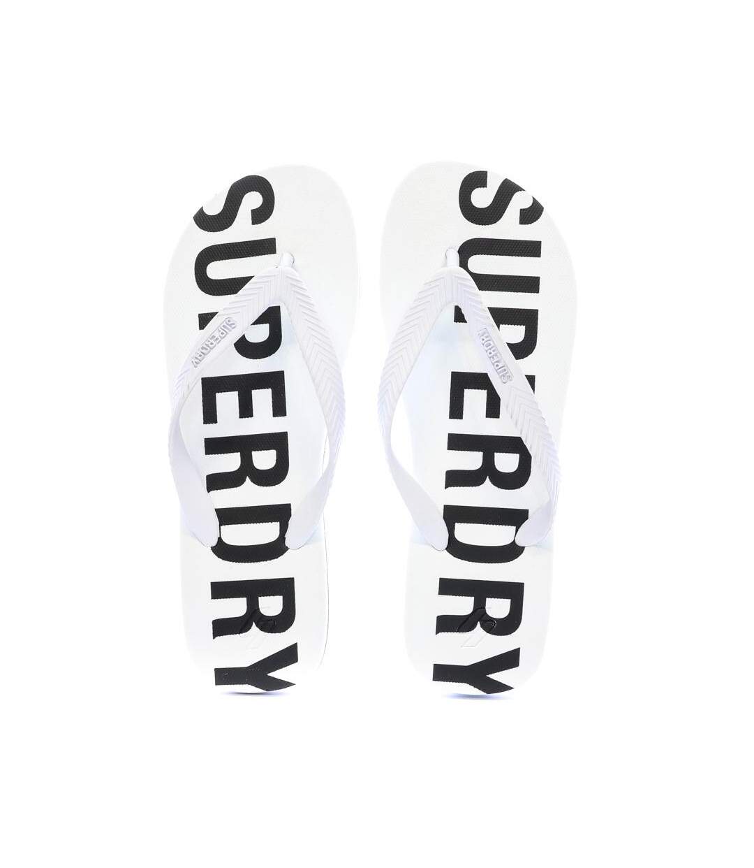 Tongs blanc/noir homme superdry code essential - 40/41-3