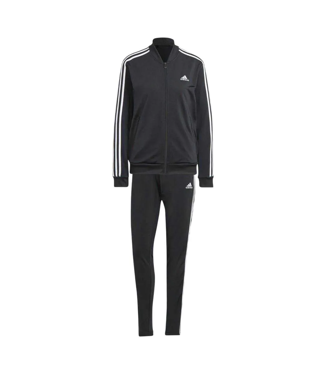 Ensemble Ensemble De Survêtement Back Basics Femme Noir Blanc Adidas-2