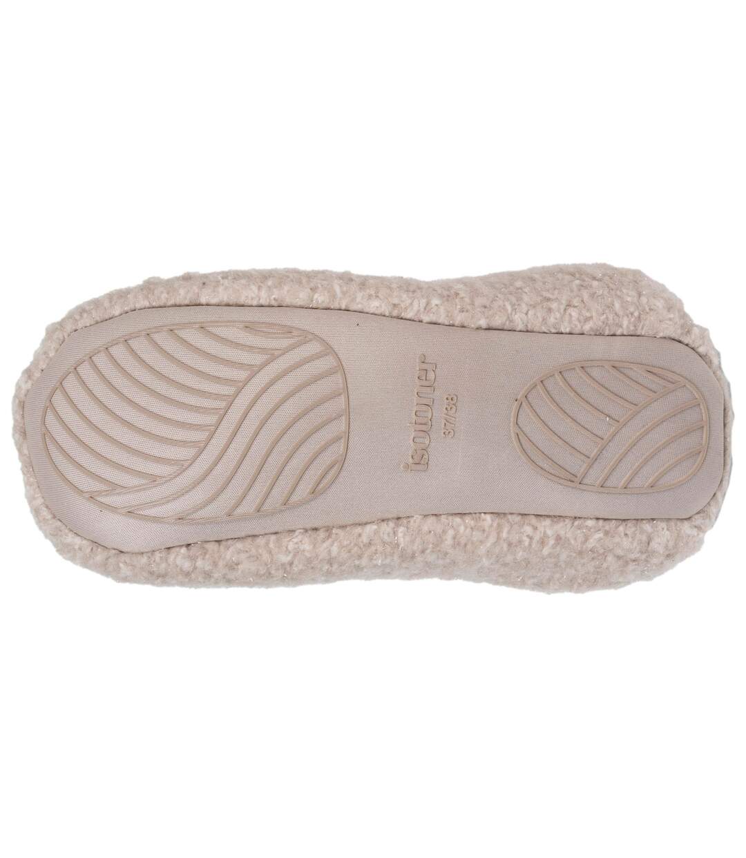 Isotoner Chaussons extra-light Mules femme sherpa, semelle antidérapante-4