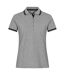 Womens/ladies Astoria Polo Shirt Grey Melange Clique-1