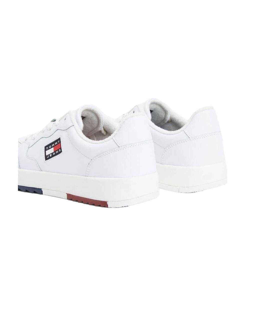 Mens Leather Basketball Trainers White Tommy Jeans-2