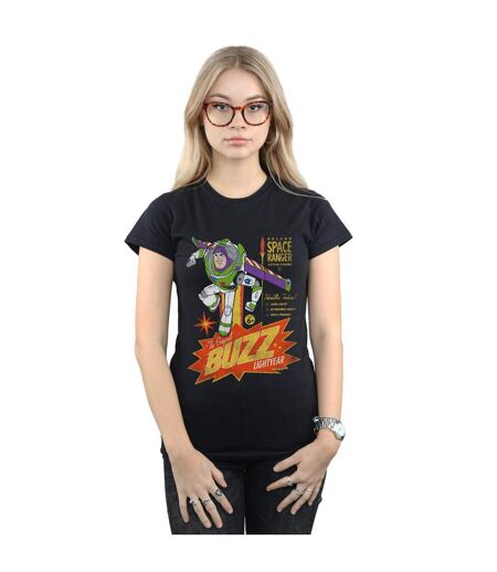 Disney T-shirt en coton Femmes/Ladies Toy Story 4 The Original Buzz Lightyear (Noir) - UTBI44363