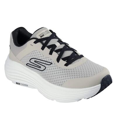 Mens cushioned trainers taupe/black Skechers