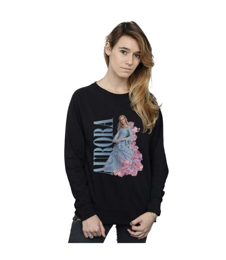 Disney Sweatshirt Femme/Madame Maleficent Mistress Of Evil Aurora Homage (Noir) - UTBI26465
