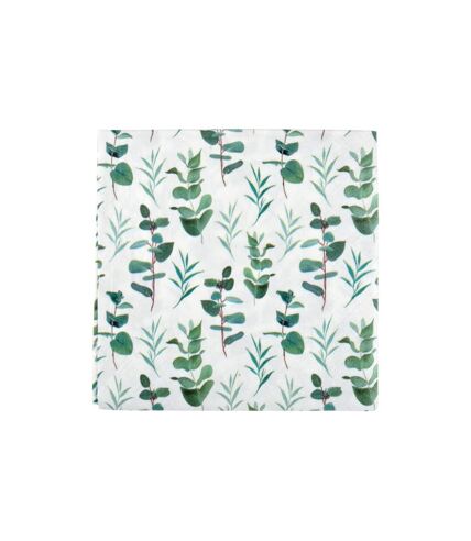 Lot de 20 Serviettes en Papier Eucalyptus 33x33cm Vert