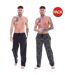 Pantalons De Détente Motif/style Pied-de-poule Homme Noir Gris Keanu-2