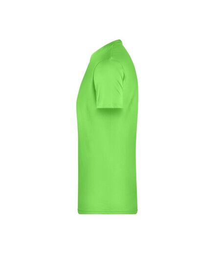 T-shirt Basic Homme Vert Citron James And Nicholson