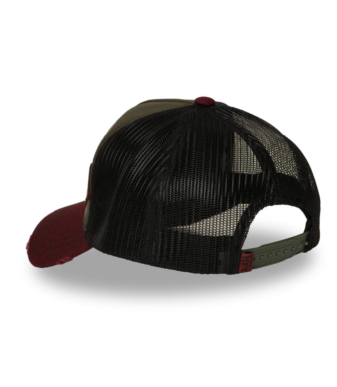 Casquette trucker filet effet usé avec patch et print Patches17 Vondutch-5
