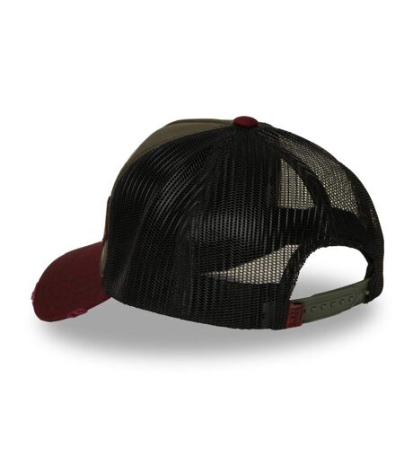 Casquette trucker filet effet usé avec patch et print Patches17 Vondutch
