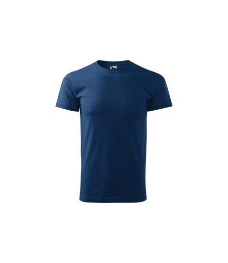 Mens Heavy New T-shirt Navy Malfini