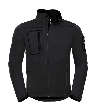 Russell Mens Sports Soft Shell Jacket (Black)