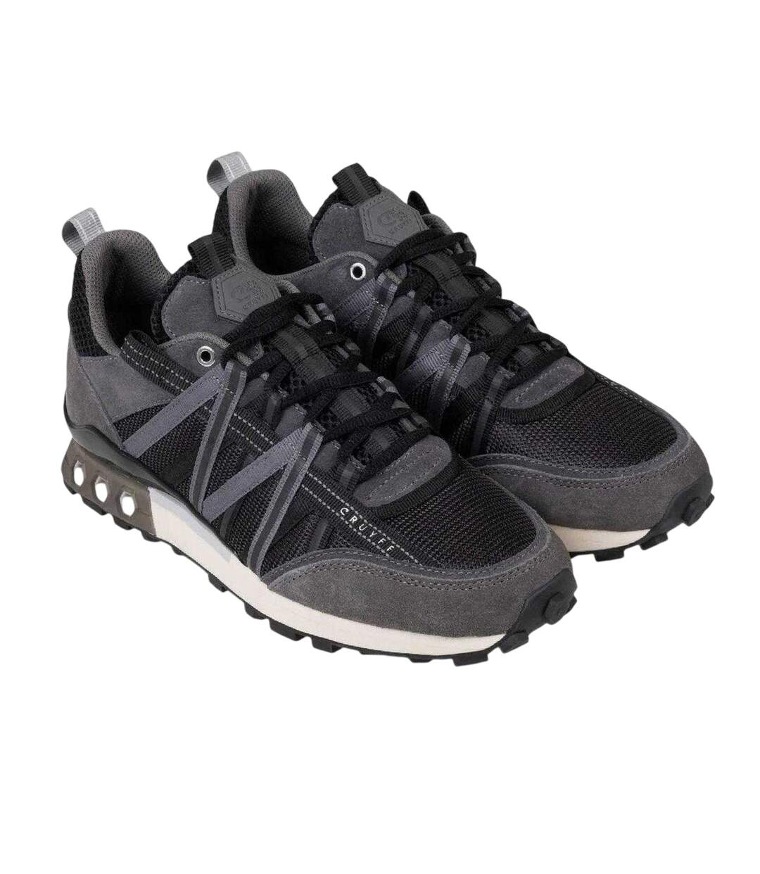 Mens Suede Hex-tech Trainers Black Grey Cruyff-2