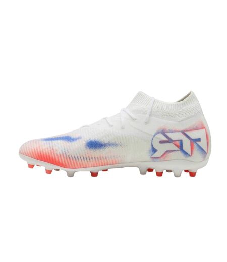 Mens Future 8 Match Flat Firm Ground Football Boots  White Puma