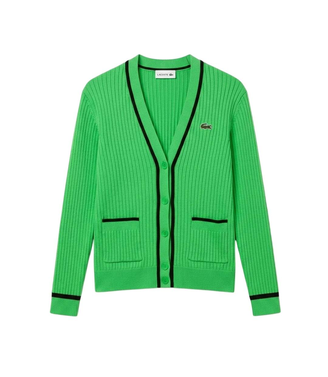 Cardigan Femme Vert Noir Lacoste-2