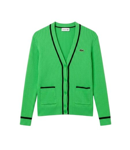 Cardigan Femme Vert Noir Lacoste