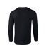 Gildan Unisex Adult Softstyle Plain Long-Sleeved T-Shirt (Black)