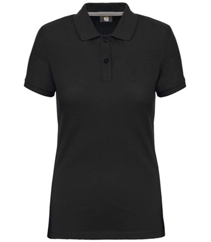 Polo manches courtes - Femme - WK275 - noir