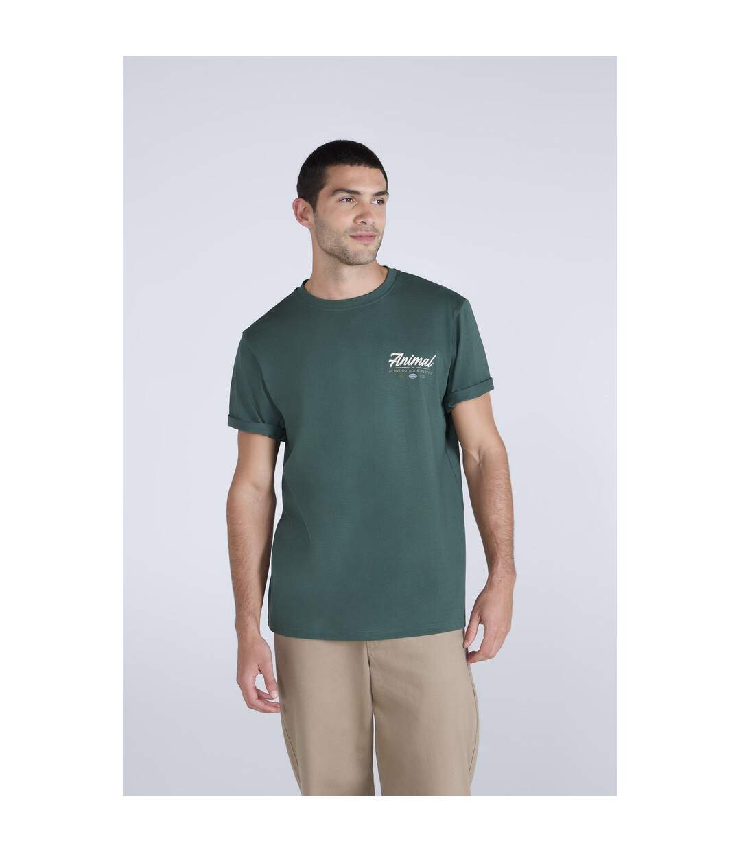 T-shirt Chase Homme Vert Vert Animal-1