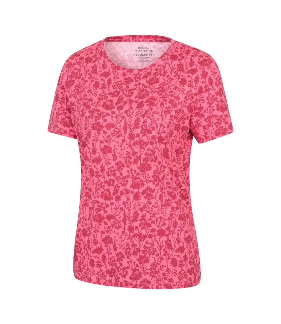Womens/ladies Floral T-shirt Pink Mountain Warehouse-3