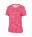 Womens/ladies Floral T-shirt Pink Mountain Warehouse-3