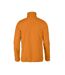 Mens Railwalk Half Zip Fleece Top Orange Printer RED-2
