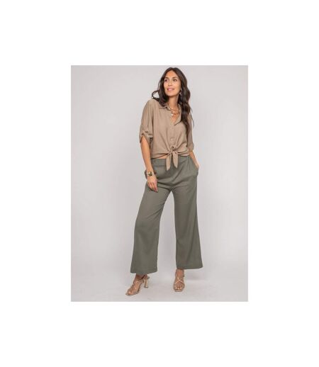 Chemise manches courtes nouée OVELIE - Dona X Lisa