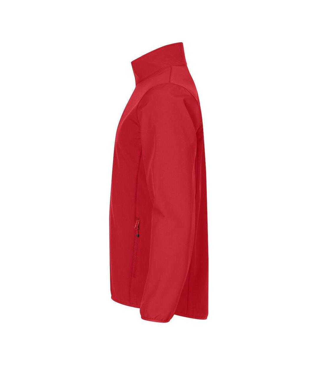Mens Classic Soft Shell Jacket Red Clique-3