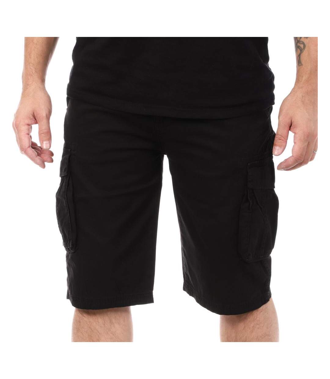 Short noir homme schott cargo-1