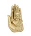 Bouddha Main Déco en Résine Andy 18cm Doré-1