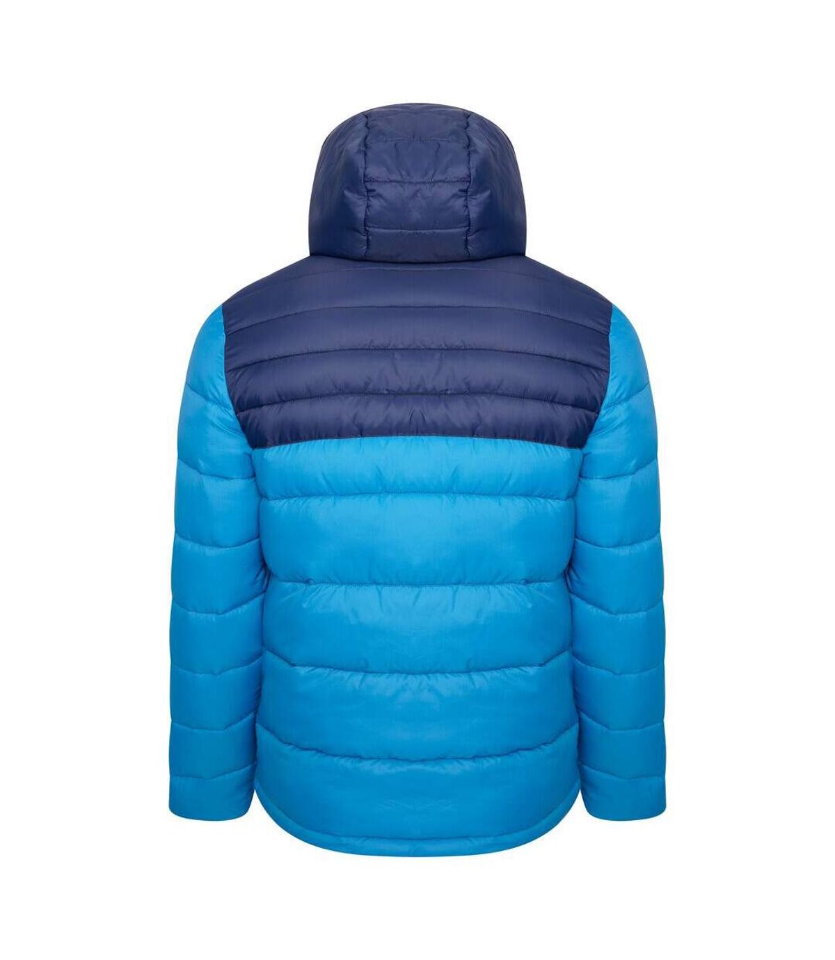 Dare 2B Mens Hot Shot Baffled Hooded Padded Jacket (Dark Methyl Blue/Nightfall Navy)