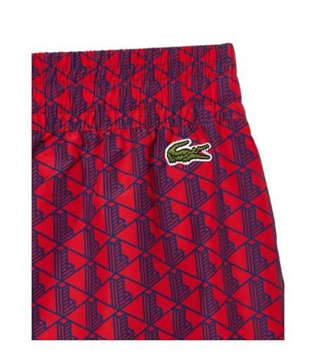 Pantalon De Jogging Motif/style Géométrique Femme Rouge Bleu Foncé Imprimé Lacoste