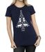 Disney Femme/Les femmes - T-shirt en coton avec arbre de Noël Frozen (Bleu marine) - UTBI21924-3