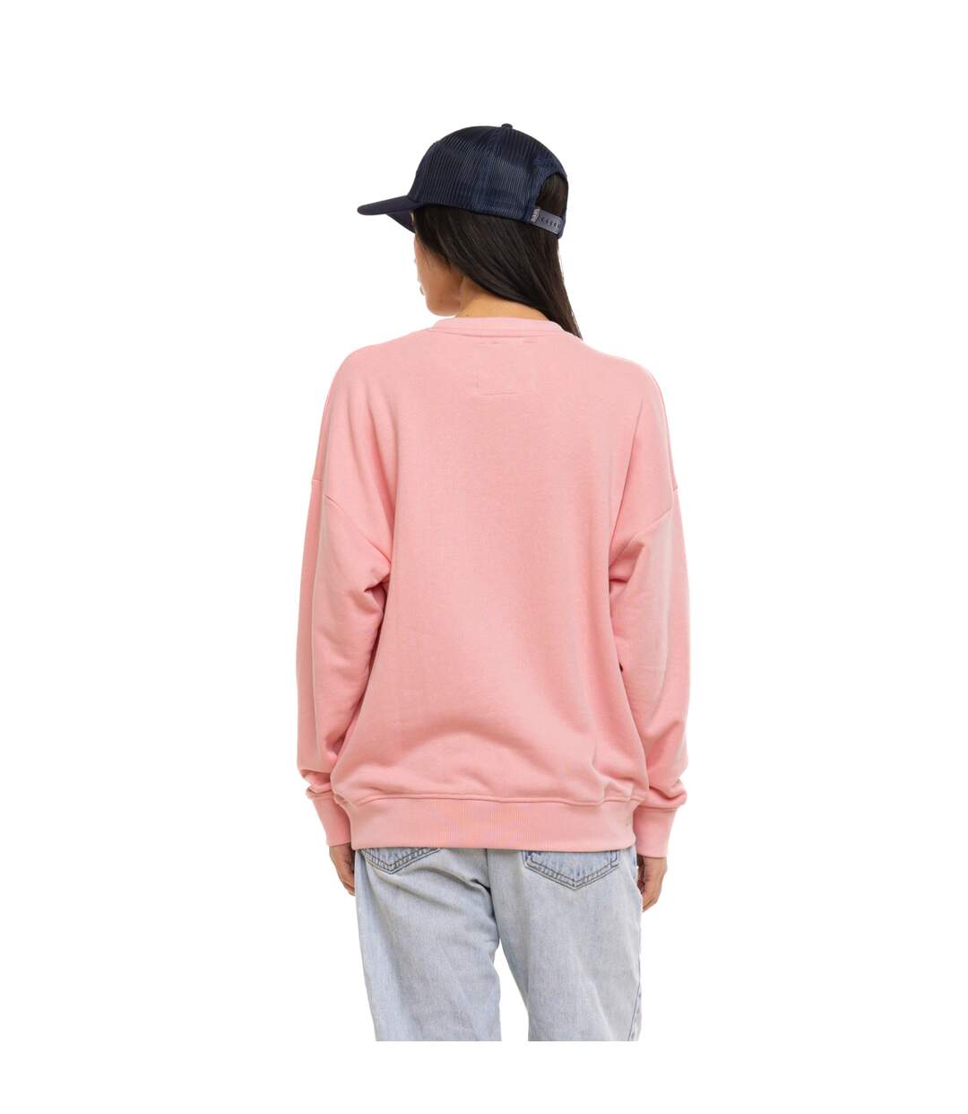 Sweat femme relax fit col rond avec print devant College Vondutch-3