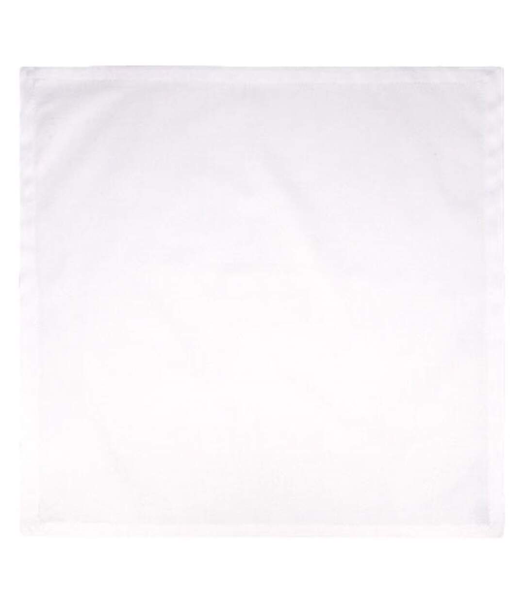 Grande nappe carrée en tissu - MUFFIN - blanc-1